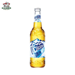 Birra Ghiacciata di Harbin di Alta Qualità, Esportata dalla Cina, Premium /500ml/bottiglia*12/Larger9.1 ° P Gusto Fresco e Leggero Vendita all'Ingrosso - Product Image 1
