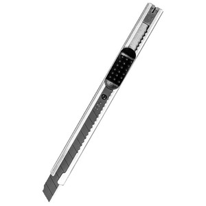 Cuchillo Multiusos Deli con Hoja de Metal SK5, Resistente al Óxido, con Bloqueo Deslizante, para Manualidades y Oficina, Hoja Negra 2053H - Product Image 5