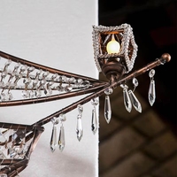Lustre en cristal en forme de bateau, style moderne et luxueux, en métal, pour hôtel, villa, hall d'entrée, salon