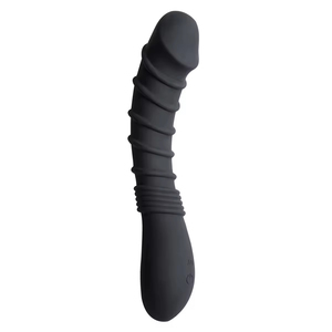 Wild Ribbed Vibe Sex Toy 10 <b>Vibration</b> Functions One-Key Burst IPX5 Waterproof USB Rechargeable Flesh/Black - Product Image 5