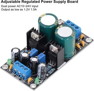 Módulo Regulador de Voltaje SUNTOP AC 10-<span class=keywords><strong>24V</strong></span> <span class=keywords><strong>LM317</strong></span> y LM337, Fuente de Alimentación Ajustable, Placa Estabilizada - Product Image 2