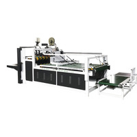 Machine semi-automatique de pliage et de collage de boîtes en carton Machine de collage de dossiers de boîtes en carton directement ZXJ-2800 par l'usine