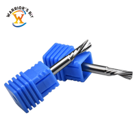Fraise à spirale simple à coupe descendante de haute précision pour routeur CNC, fraise à queue en carbure de 4 mm, revêtement AlTiN, personnalisable, support OEM/ODM