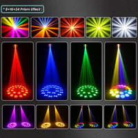 Équipement DJ, projecteur LED mobile 200W, 24 prismes, lumières de discothèque, faisceau net, DMX, lumière de scène pour boîte de nuit