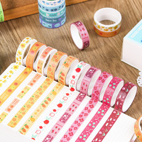 Lot de 20 rouleaux de ruban adhésif Wheat Youth Basic Account, couleur unie macaron, style vintage, impression offset, auto-adhésif