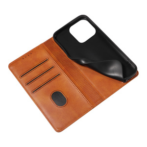 Étui portefeuille de luxe en <span class=keywords><strong>cuir</strong></span> PU texturé veau avec béquille pour <span class=keywords><strong>iPhone</strong></span> 17, 16, 15, 14, 13, 12, <span class=keywords><strong>11</strong></span>, X, 8, 7, 6 Series - Product Image 4