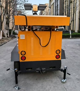 7M/23ft 5KW Máy phát điện diesel xách tay năng lượng mặt trời ánh sáng tháp an ninh Trailer - Product Image 5