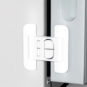 Town Head Refrigerator Door Lock 7cmx7cm Plastic Child Safety Lock With Dual Latch Design - Product Image 1
