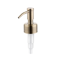 Pompe à lotion en acier inoxydable 28/400 2cc, tête de pompe de remplacement pour distributeur de savon, pompe manuelle pour salle de bain