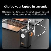 Banques d'alimentation portables personnalisées en gros avec logo, petites, 40000mAh, 60000mAh, PD 100W, grande capacité