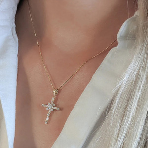 Collier à motif géométrique européen et américain pour femmes, pendentif élégant de style français, bijoux, accessoires de mode - Product Image 2