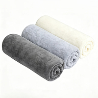 Serviette de sport en microfibre Eastsunshine, super douce, absorbante, séchage rapide, motif uni, lavable en machine