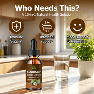 Factory Customization Natural Soursop & Moringa Turmeric Antioxidant Liquid Drops for Adults-60ml Dietary <b>Supplement</b> - Product Image 6