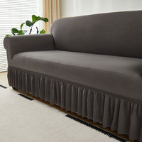 Housse de Canapé Couleur Unie Universelle Extensible pour Salon, Protection de Canapé Anti-Animaux, Décoration Maison, Vente en Gros Pas Cher