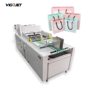 Vigojet Industrial Inkjet Flatbed Printer Automatic Cmyk Single Pass Printer One Pass Printer Compatible with HP Printhead