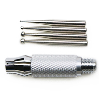 BIN Nail Salon Fournitures Strass Picker Dotting Pen Double Ened Matel Poignée Manucure Nail Art DIY Décoration Outil