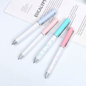 Cute Couple Blue and Pink Metallic Ballpoint <b>Pen</b> with Custom Logo 0.5mm Writing Width Wholesale for Schools and Office Use - Product Image 4