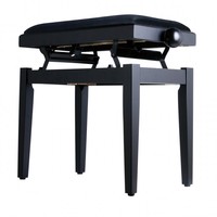 Banc de piano en bois réglable avec coussin robuste pour enfants et professionnels-Accessoire pour instrument de musique