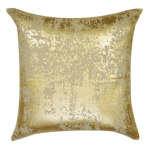 Housse de coussin carrée en velours turquoise avec motif géométrique et broderie à pois dorés, décoration d'intérieur de luxe écologique - Product Image 4