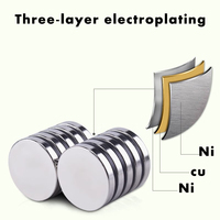 Aimant de réfrigérateur en néodyme à disque fort N52 Aimant en néodyme 20mm X 3mm Disque Générateur à aimant permanent personnalisé