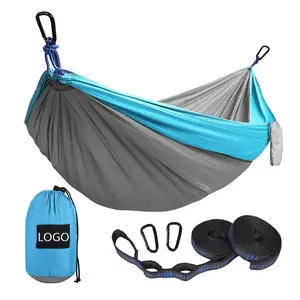 Logo personnalisé Parachute Hamacs Double et Simple Portable Léger Extérieur Camping Hamac