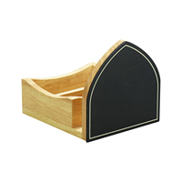 Porte-serviettes en bois personnalisé pour table, porte-serviettes vertical en bois, boîte à serviettes en bois