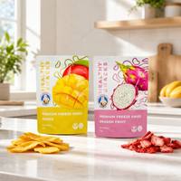 Op maat gemaakte logo food grade staande zipzak voor verpakkingsdoeleinden van gevriesdroogd fruit