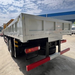 รถบรรทุก HOWO 8x4 12 ล้อ พร้อมเครนบูมพับได้ 16 ตัน 20 ตัน รถบรรทุกติดเครนพร้อมกระบะบรรทุกสินค้าและบันได  ขาย - Product Image 5