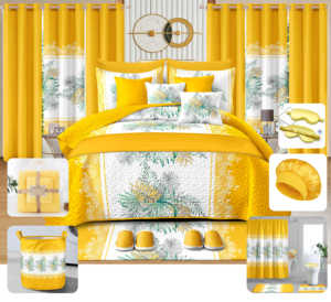 Set di 30 Pezzi Copriletto con Tende Coordinate, Coperta Trapuntata e Plaid - Product Image 3