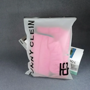 Reusable Durable Clothing Zipper Bags Custom Printed Silk Screen Apparel Storage Pouches Factory Direct Wholesale Custom Outer - Product Image 4