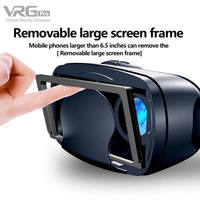 Headset VRG Pro VR Versi Audio Video Lensa Berlapis Blu-ray Kacamata VR 3D All-in-One untuk Smartphone