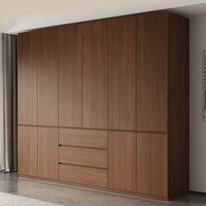 Latest Modern Storage Cabinet Wall Simple Design <strong>Wooden</strong> 3 Door Organizer Wardrobe Furniture Cloth <strong>Cupboard</strong> - Product Image 2