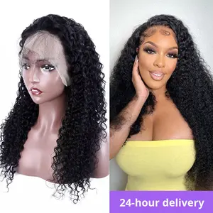 13*4 Frontal Lace <span class=keywords><strong>Deep</strong></span> <span class=keywords><strong>Wave</strong></span> Haarwerk van Echt Haar, Hot Sale, 100% Echt Haar - Product Image 4