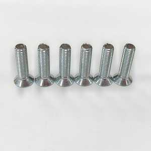 Tornillos para máquina M8.0 x 20 mm de cabeza plana, chapados en zinc CR3+, tornillo para metal, acero al carbono C1022, Homn Reen - Product Image 2