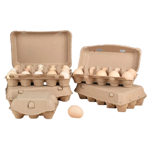 Boîtes d'emballage personnalisées pour 8 à 12 œufs, barquettes en fibre de pulpe biodégradable, manchons écologiques, compatibles <span class=keywords><strong>micro</strong></span>-ondes, pour l'expédition de boissons - Product Image 5