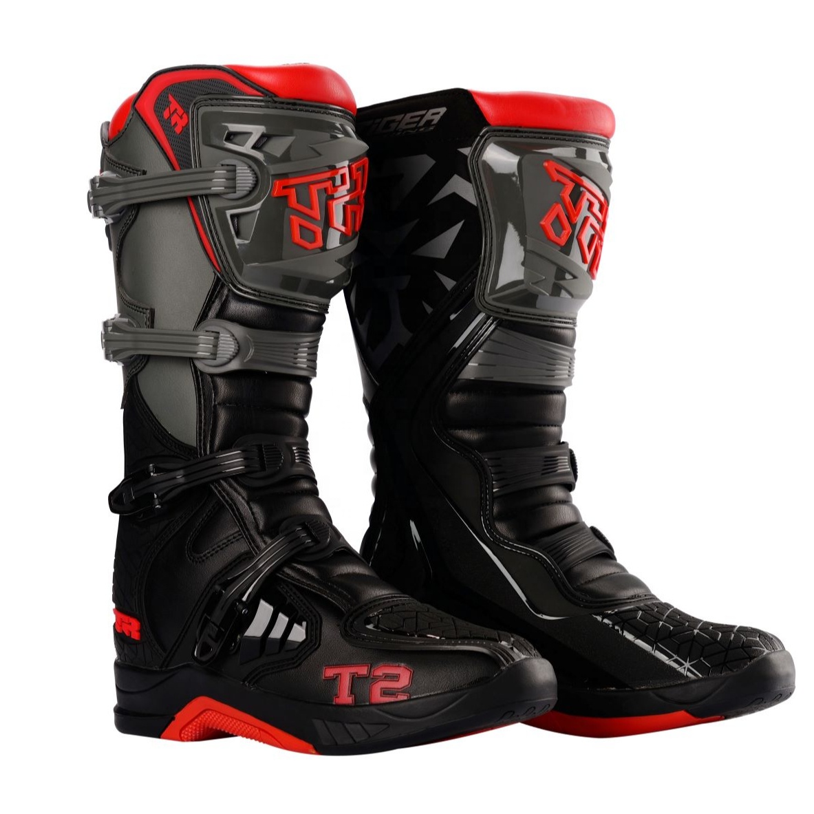 TR Tiger MTR Series Motocross Boots - Durable Knee-High MX Racing