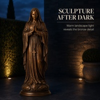 Statue personnalisée en bronze de la Vierge Marie, sculpture religieuse catholique pour église, jardin, monument et décoration extérieure