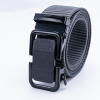 Boucle de ceinture tactique en fer à verrouillage automatique avec détection rapide et déclenchement rapide, 120 cm, en polyester, pour usage extérieur masculin