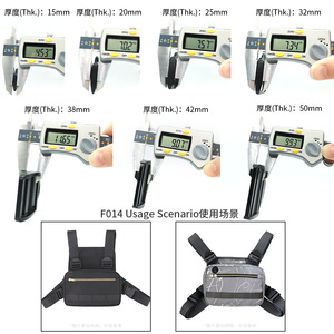 F-014 <b>Sliding</b> Buckle 15Mm 20Mm 25Mm 32Mm 38Mm 42Mm 50Mm For Bags Durable POM Material - Product Image 3