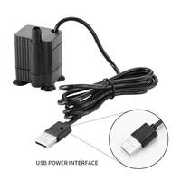 Pompe à eau submersible à faible bruit USB DC, petite pompe à eau à faible tension, pompe de circulation pour aquarium, pompe de filtration