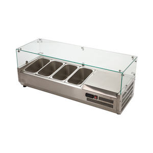 Mesa de bar comercial para <span class=keywords><strong>restaurante</strong></span>, para preparar ensaladas, pizza, sándwich y ensaladas - Product Image 3