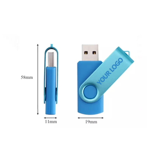 Kissin แฟลชไดรฟ์2.0 128GB <span class=keywords><strong>64</strong></span> <span class=keywords><strong>GB</strong></span> 32GB 16GB 8GB pendrive เปลือกโลหะพลาสติกเมมโมรี่สติ๊กมินิ USB - Product Image 3