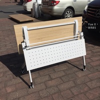 Bureau mobile moderne Table de formation pliante multifonctionnelle avec fonction extensible Table de conférence pliante à épissage