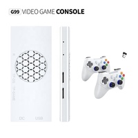 Console de jeux vidéo G99 PS2 Gaming Stick 128 Go, 35+ simulateurs avec jeux rétro classiques 3D, sortie d'image 4K HD, prise en charge de 2 joueurs