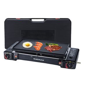 Vente flash - Réchaud à <span class=keywords><strong>gaz</strong></span> portable pour le <span class=keywords><strong>camping</strong></span> en plein air, 2 brûleurs, pour barbecue - Product Image 3