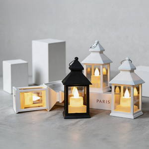 Lanterne à LED sans flamme, lanterne à effet de flamme vacillante pour mariage, maison, Noël, Ramadan, décoration, vente en gros d'usine - Product Image 2