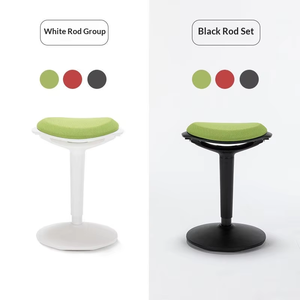 Tabouret de bar moderne en plastique Henglin Moore, chaise de bureau ergonomique à hauteur réglable, confortable pour une utilisation prolongée, pivotante, pour atelier - Product Image 6