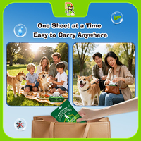 Lingettes jetables écologiques pour animaux de compagnie Usine OEM rinçable