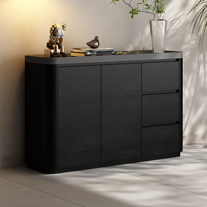 <span class=keywords><strong>Aparador</strong></span> Minimalista de Madera con Esquinas Redondeadas, <span class=keywords><strong>Aparador</strong></span> de Diseño Moderno, <span class=keywords><strong>Mesa</strong></span> Buffet, <span class=keywords><strong>Aparador</strong></span> de Comedor - Product Image 3