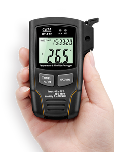 เครื่องบันทึกข้อมูลอุณหภูมิและความชื้น CEM DT-172 ช่วงการวัด -40C ถึง 70C ความแม่นยำ 1C การวัดความชื้นสัมพัทธ์ 0-100%RH - Product Image 5